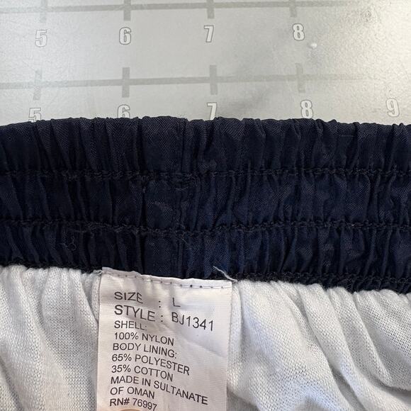 Vintage Brooks Windbreaker Pants Womens L Blue Loose 90s Ankle Zip Jogging - Picture 7 of 9